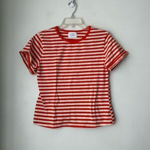 Things Between Orange & White Striped Tee S